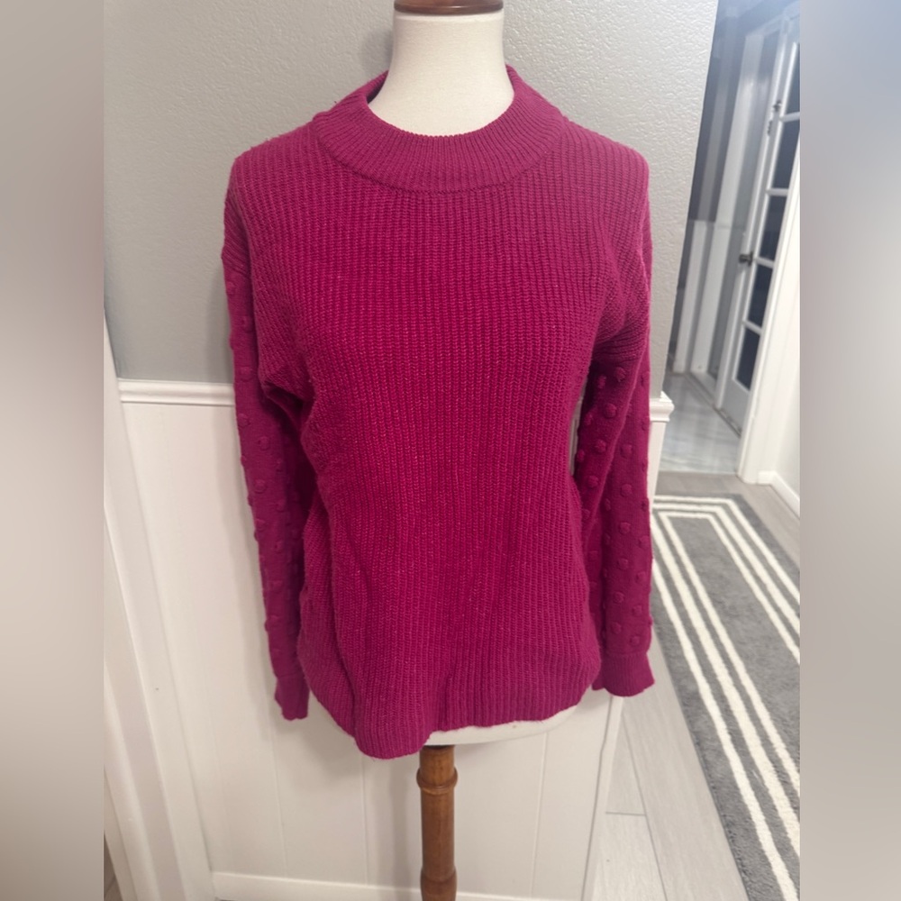 Cece Women's Sweater - Deep Pink - Size M